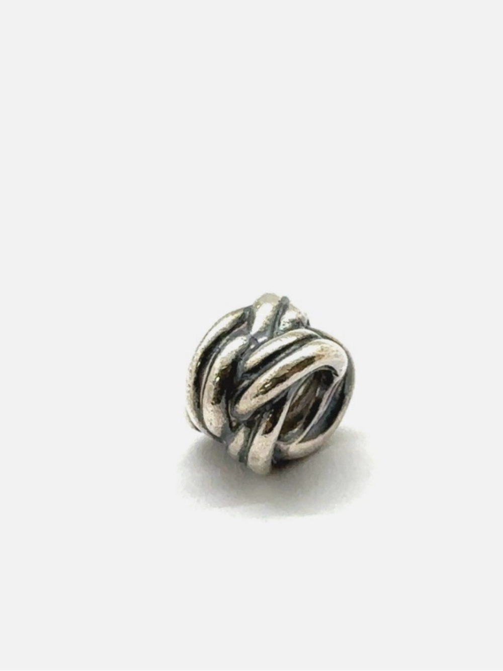 Pandora Silver and Gold 'YOU' Cube with Mixed Metal Spacer Bead - Picture 6 of 6